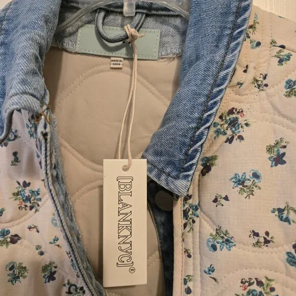 Blank NYC Floral Denim Jacket - Picture 4 of 7
